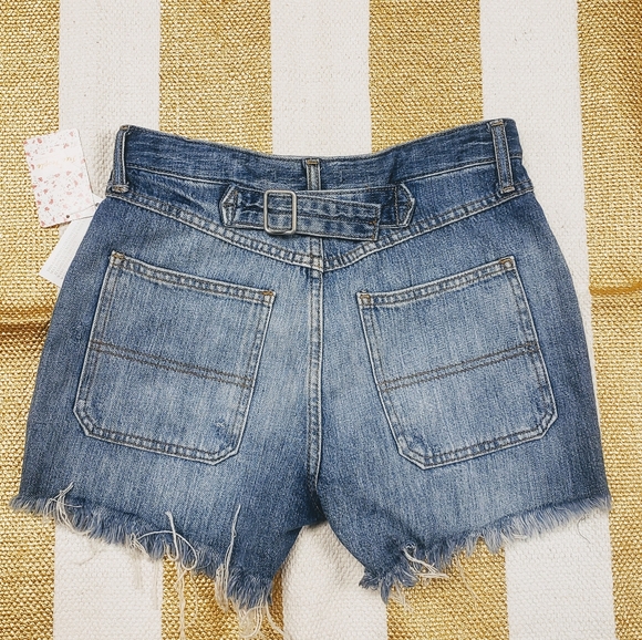 FREE PEOPLE JESSE CARPENTER JEAN SHORTS - Picture 4 of 7